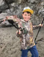 Alex Fishing for Rock Crab